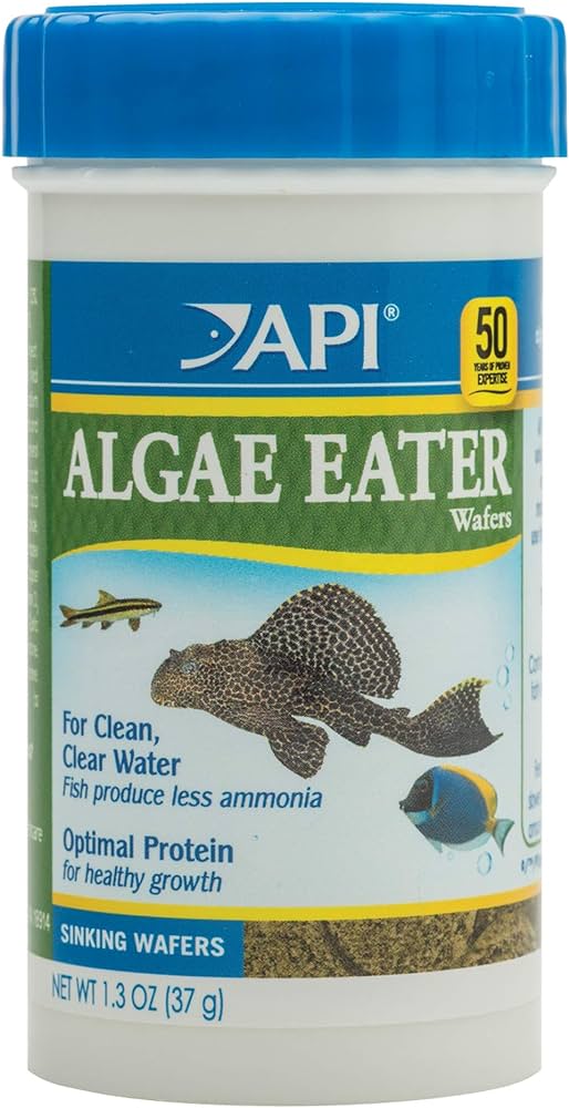 API ALGAE EATER WAFERS Algae Wafer Fish Food 1.3-Ounce Container